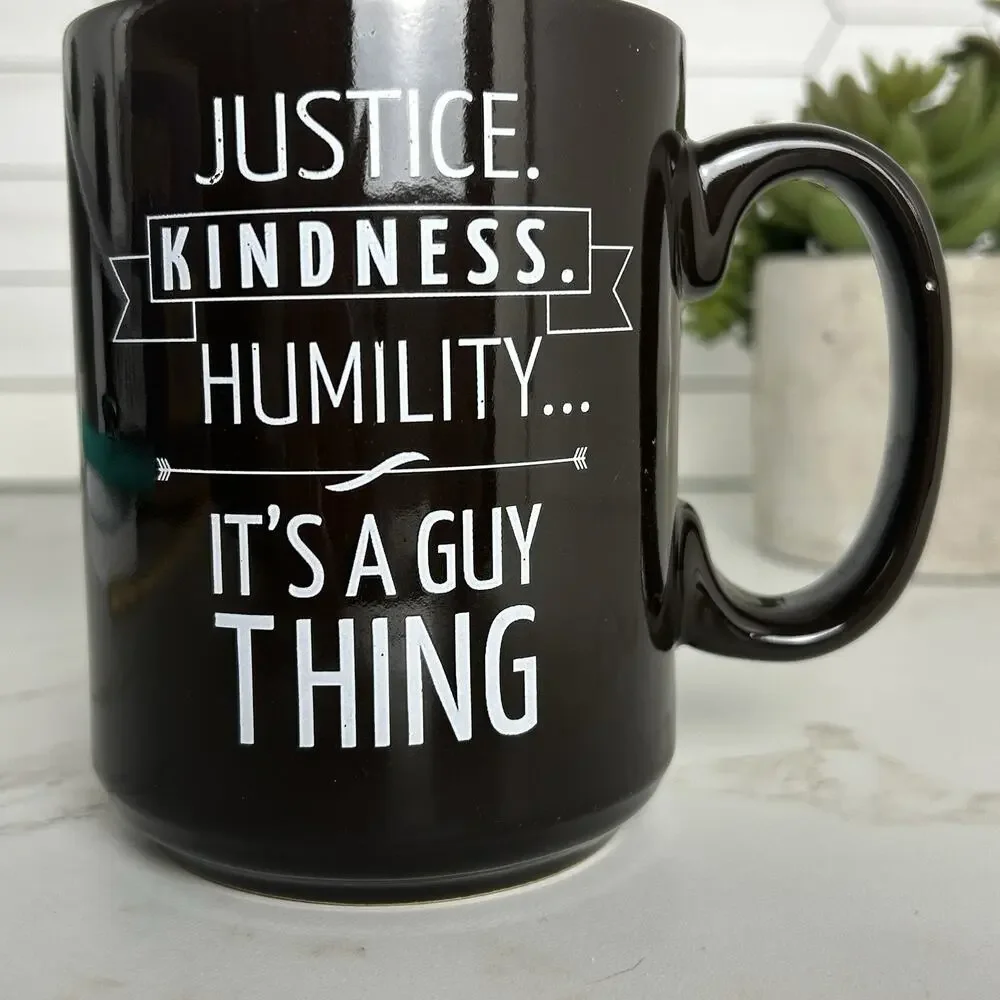Christian Mug Bible verse Micah 6:8 Gift Present Holy Kindness Brings Humility